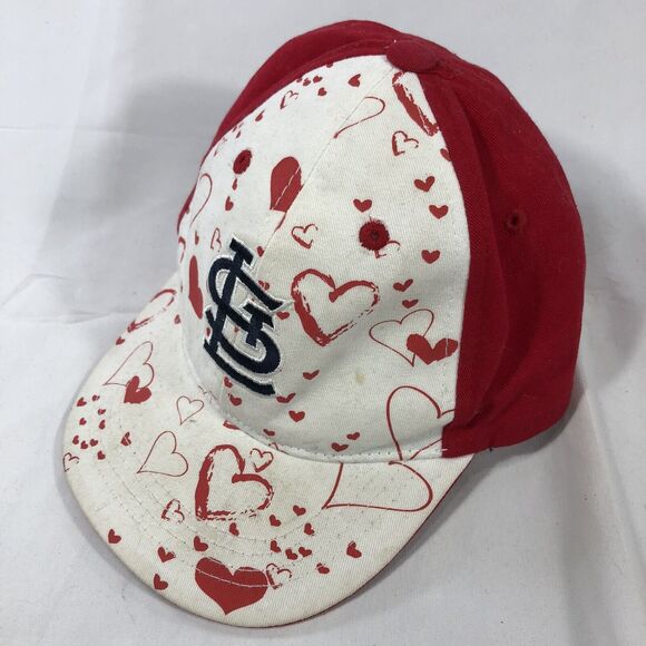 ST. LOUIS CARDINALS Fan Favorite Youth Kids Hat Valentine's Day Hearts MLB Cap - Picture 5 of 16